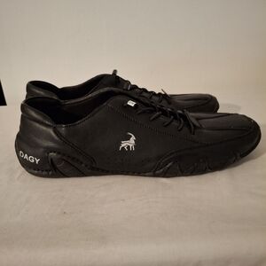 Dagy Men's All Black Slip On Athletic Shoes